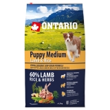 Ontario Dog Puppy Medium LAmb & Rice - 6,5